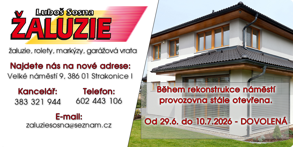 zaluzie Strakonice